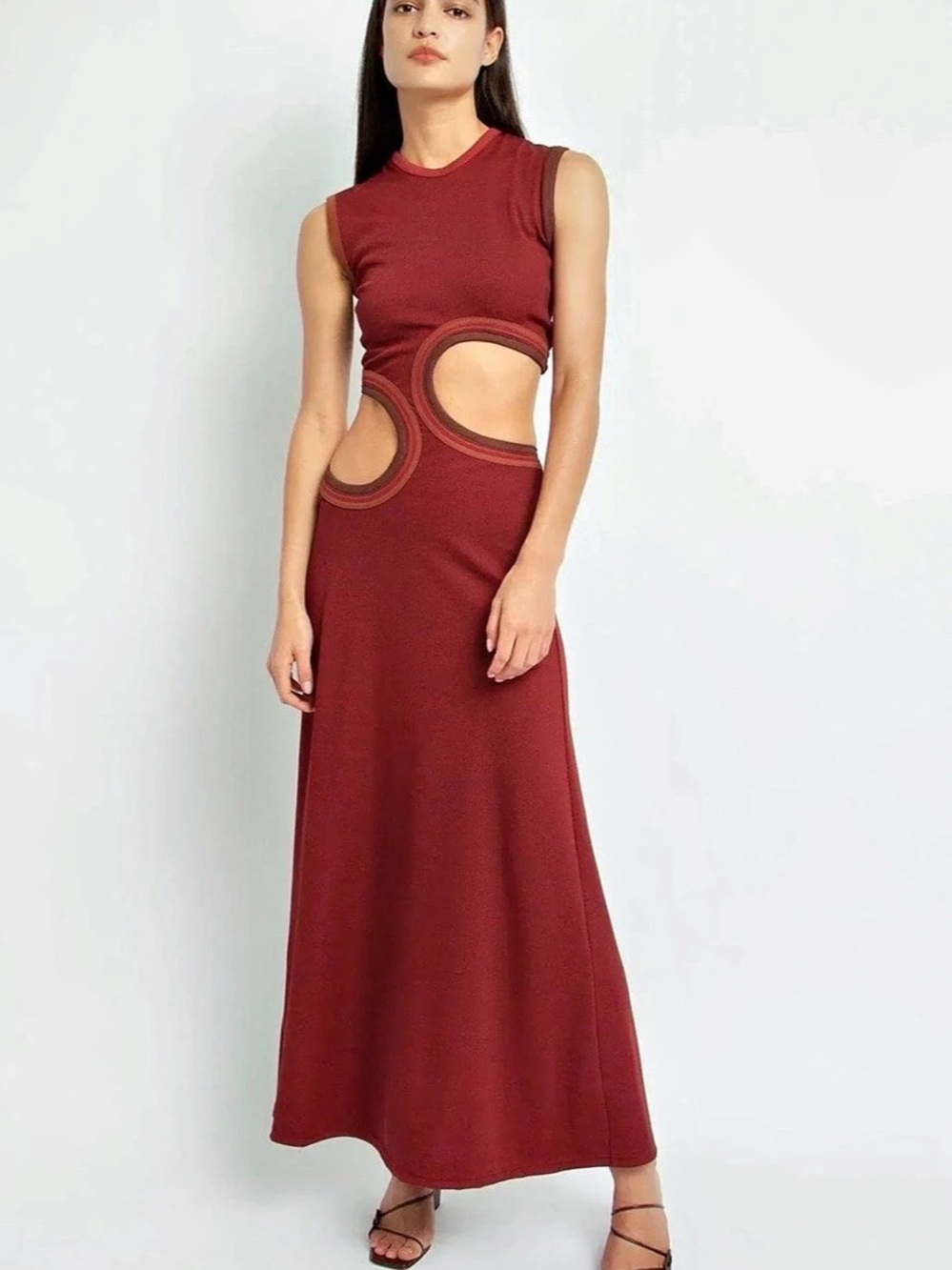 Christopher Esber Paisley Cutout Maxi Dress